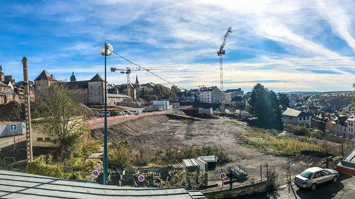 Vue sur la parcelle depuis la rue François Mazenq