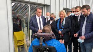 La secrétaire d'Etat visite Le Parvis