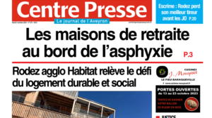 En une de Centre Presse !